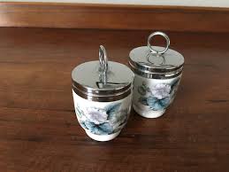 Pair of Royal Worcester Woodland Flowers Egg Coddlers - Etsy