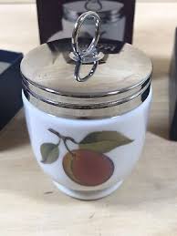 Royal Worcester Evesham Large Egg Coddler Apricot & Red Currants Nr Mint in Box | eBay