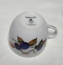 White Porcelain Mug, Vintage Royal Worcester Evesham Vale ...