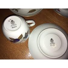 Vintage Royal Worcester Evesham Cups and Saucers Set- 8 ...