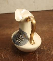 Lot 001 - Antique Salem 1692 Witch Painted Pottery Pitcher, Hampshire – Memory Hole Vintage