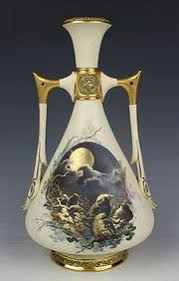 19c Royal Worcester Charles Baldwyn 1021 Vase With Owl