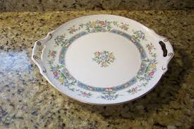 Royal Worcester Mayfield Double Handled Cake Plate - Bone ...