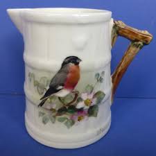 Royal Worcester Barrel Jug Bullfinch Signed by William ...