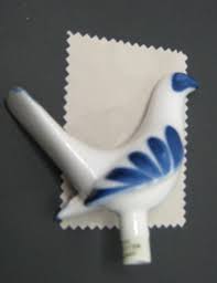 VINTAGE ROYAL ORCESTER ENGLAND CERAMIC BIRD COBALT BLUE ...