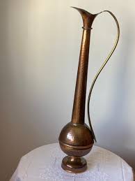 Handmade Elegant Copper and Brass Jug - Etsy