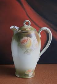 Bavarian Coffee Pot by Schwartzburg with Yellow Roses on ...