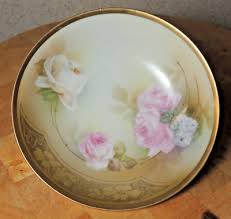 Antique Hand Painted Bowl Pink Roses RS Prussia | eBay