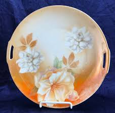 Vintage RS Germany Hand-painted Floral Porcelain Cake Plate ...