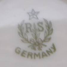 Set of RS Germany Floral Double Handle Cream Cups & Saucers | eBay