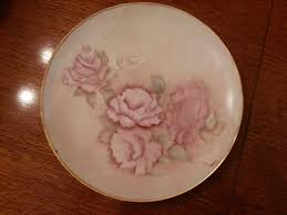 Hand Painted China Plate With Pink Pansies | eBay