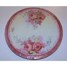 Attractive Bavaria Hand Painted "Red Roses" 7-3/4" Trivet by ...