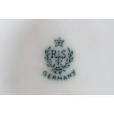 Rs Germany Porcelain Hand Painted Flowers Small Vase | Chairish