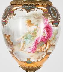 Sold at Auction: Sevres Style Urn on Bronze Stand