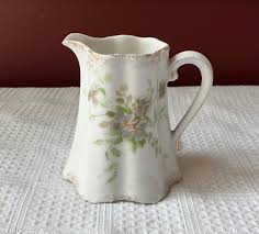 Vintage Small Porcelain Floral Creamer, Unmarked, 3 1/4" Tall - Etsy