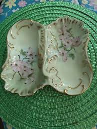 4 Porcelain Hand Painted Plates By C. Cook | eBay