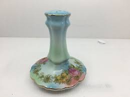 RS Prussia Red Mark Hatpin Hat Pin Holder Porcelain Floral ...