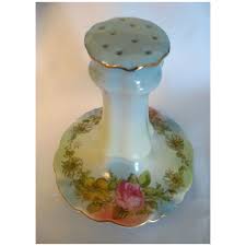 Porcelain Hat Pin Holder Marked RS in a Wreath. For Sale at ...