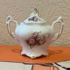 porcelain treasures | Kitchen | Older Porcelain Treasures Betty Platner Roses Sugar Bowl Hand Decorated Signed | Poshmark