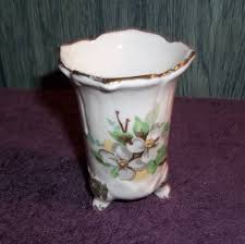 Vintage Lugenes Small Footed Vase With Flowering Tree ...