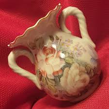 vtg 6" Dominie's Collection VASE Floral Ceramic Porcelain ...