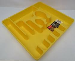 Rare Vintage Rubbermaid Cutlery Tray No.2925 Yellow NOS ...
