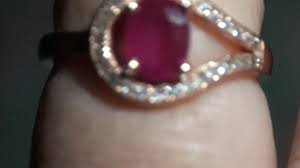 BEAUTIFUL! 1.0ct NATURAL CHARRY PINK RUBY RING 925 SILVER YELLOW GOLD PLATED6.75 | eBay