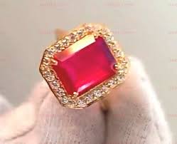 Ruby Women Ring, 925 Sterling Silver Ring, Red Ruby Bridal Ring, AAA Quality Ruby Ring, 14k Gold Plated Ruby Ring, Anniversary Gift for Her - Etsy Canada