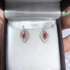 Women's 2.00Ct Marquise Cut Lab Created Pink Ruby EarringS ...