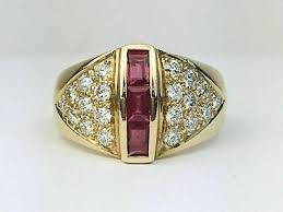 1.80 Ct Baguette Lab-Created Ruby Engagement Wedding Ring ...