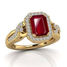 2.05 Ct Lab Created Pink Ruby & Real Diamond Solitaire Engagement Ring 10K Gold | eBay