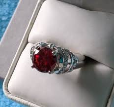 925 sterling silver Women's Ring Orange Citrine & CZ size 7 ...