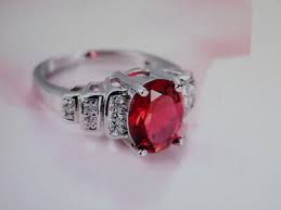 Oval Red Quartz Ring 925 Silver filled Sz 8 | eBay