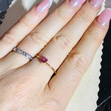 Cute! Solid 18K Yellow Gold Pink Topaz Heart Ring Size 7.25 - Etsy