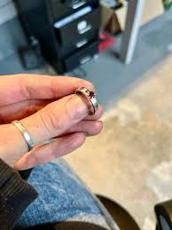 Crown Set Garnet Ring - The Masonry