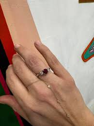 Vintage at the Squash Blossom 14K Fine 1.24ct Ruby & Dia Ring.