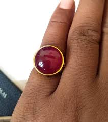 Ruby Quartz Ring - Handmade Gemstone Ring - July Birthstone ...