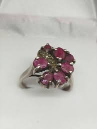 Sterling Silver 925 Women's Ruby ring Size 9 5.64g | eBay