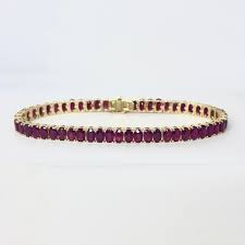 Oval Ruby Tennis Bracelet | The Finery