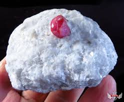 53GR. VERY NICE TERMINATED RUBY IN MARBLE | eBay