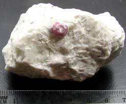 RUBY IN QUARTZ BEDROCK AFGHANISTAN 296 GRAMS GTT 1406
