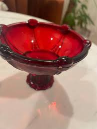 Vintage Ruby Red Glass Dessert Bowls, Set of 3 - Etsy
