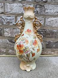 Rare Antique RW Rudolstadt Hand Painted Gilt Porcelain Vase ...