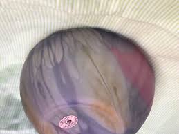 Rueven Glass, Hand Painted Nouveau Art Glass, 7” Scalloped ...