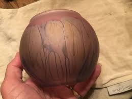 Vintage Rueven Hand Painted Art Glass Vase by Nouveau Art ...