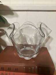 Duncan Miller Glass Co. CANTERBURY No.115 Crystal Medium Ruffled Vase | eBay