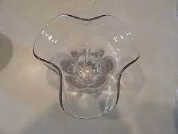 RARE HARD TO FIND DUNCAN MILLER CLEAR GLASS CANTERBURY 5" TALL CLOVER LEAF VASE | eBay