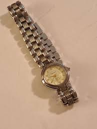 Women's Vintage Oleg Cassini Quartz Stainless Steel Wristwatch 7.5" | eBay