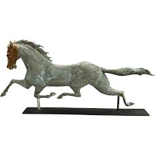 Ethan Allen Running Horse Weathervane in Patinated Copper ...