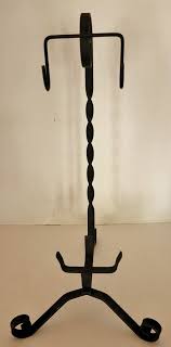 Cast Iron VTG 16" Tall Stand/Pillar Candle Holder - Metal ...